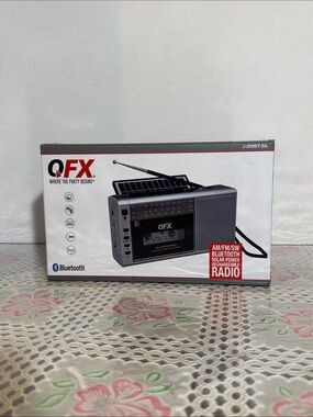 Cassette Player Recorder Boombox W/ Bluetooth & Solar Panel AM/FM/SW Radio
